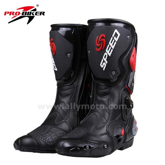 131 Boots Racing Motocross Off-Road Motorbike Shoes Black-White-Red Size 40-41-42-43-44-45